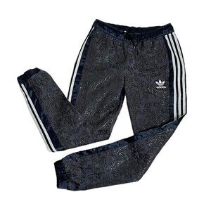 ADIDAS Couture Navy SuperStar Moscow Track Pant Textured Womens Size Small